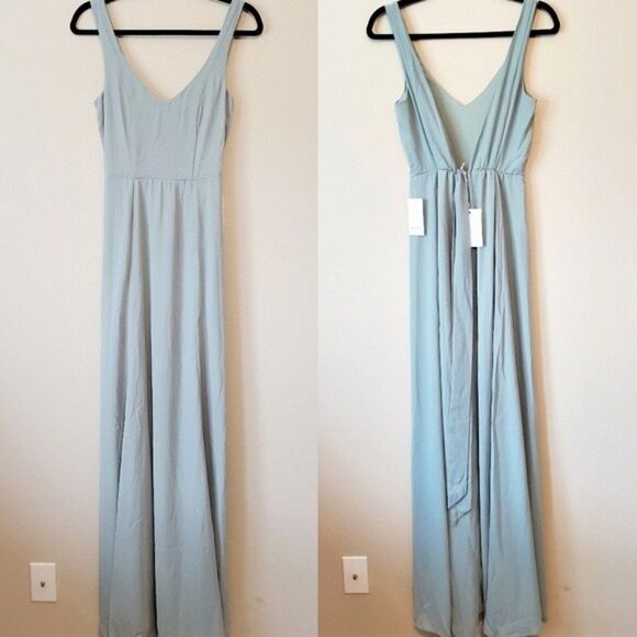 NEW Show Me Your Mumu Silver Sage Crisp Jenn Maxi Dress Size XS - Picture 6 of 8